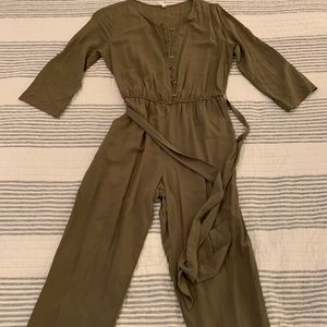 Hunter green jumpsuit